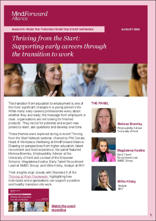 Thriving from the Start Making the Transition into the Workplace