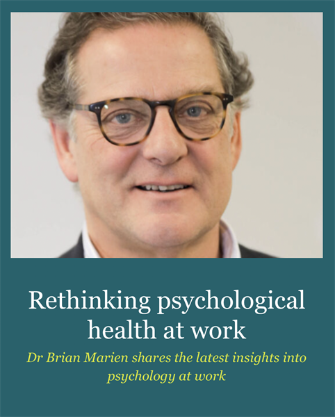 Rethinking psychological health at work - Watch the event and read the key highlights